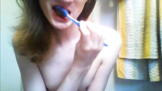 Sissy J and her toothbrush