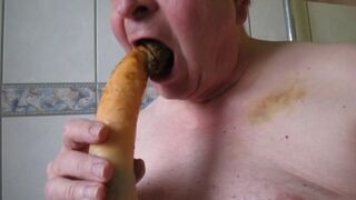 Dildo shit suck