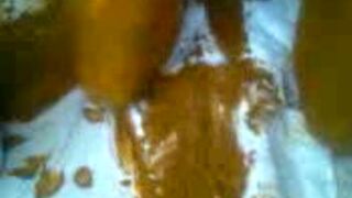 scat shit total KV brown cock smear