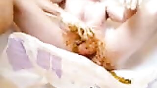 Messy Nappy Play and cum