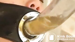 Asian girl drink from a tube, ScatKings.com Scat Porn 8 ScatKings.com Scat Porn