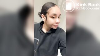 Cute light skin shits on public bathroom floor, ScatKings.com Scat Porn 17 ScatKings.com Scat Porn