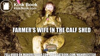 Farmer's Wife in the calf shed - cowshit orgasm, ScatKings.com Scat Porn 15 ScatKings.com Scat Porn