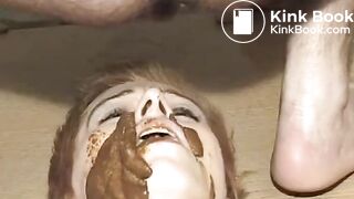 Scat Beauty Sub Used as Human Toilet by Two Men, ScatKings.com Scat Porn 14 ScatKings.com Scat Porn